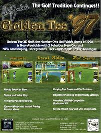 Advert for Golden Tee '97 on the Arcade.