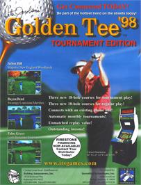 Advert for Golden Tee '98 Tournament on the Arcade.