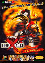 Advert for Guilty Gear XX on the Sega Naomi.