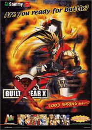 Advert for Guilty Gear X on the Arcade.