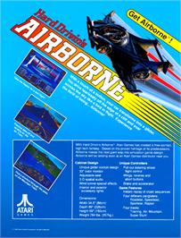 Advert for Hard Drivin's Airborne on the Arcade.