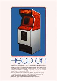 Advert for Head On on the Arcade.