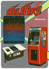 Advert for HeliFire on the Nintendo Arcade Systems.