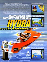 Advert for Hydra on the Commodore Amiga.