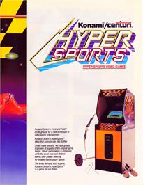 Advert for Hyper Sports on the Acorn BBC Micro.