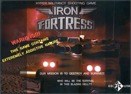 Advert for Iron Fortress on the Arcade.