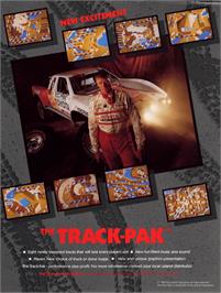 Advert for Ironman Ivan Stewart's Super Off-Road Track-Pak on the Arcade.