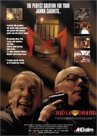 Advert for Judge Dredd on the Microsoft DOS.