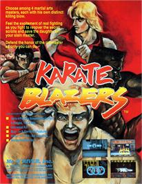 Advert for Karate Blazers on the Arcade.