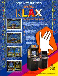 Advert for Klax on the Commodore Amiga.