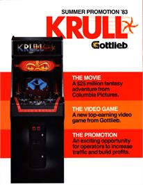 Advert for Krull on the Arcade.