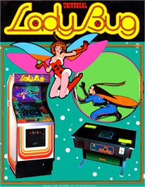 Advert for Lady Bug on the Arcade.