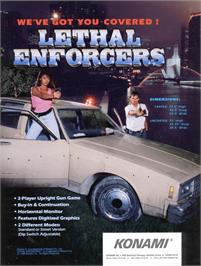 Advert for Lethal Enforcers on the Arcade.
