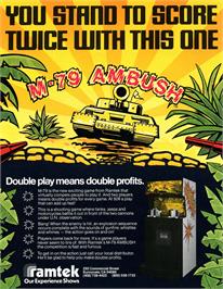 Advert for M-79 Ambush on the Arcade.