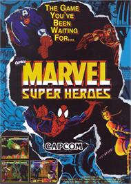 Advert for Marvel Super Heroes on the Sega Saturn.