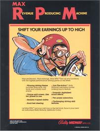 Advert for Max RPM on the Arcade.