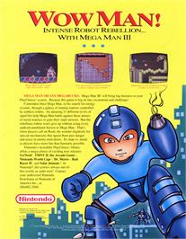 Advert for Mega Man III on the Nintendo Arcade Systems.