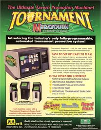 Advert for Megatouch III Tournament Edition on the Arcade.
