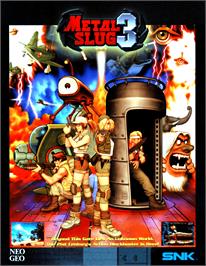 Advert for Metal Slug 3 on the Arcade.