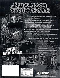 Advert for NBA Jam Extreme on the Arcade.