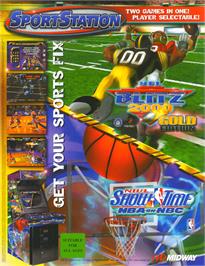 Advert for NFL Blitz 2000 Gold Edition on the Arcade.
