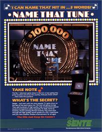 Advert for Name That Tune on the Arcade.