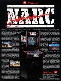 Advert for Narc on the Arcade.