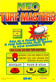 Advert for Neo Turf Masters / Big Tournament Golf on the Arcade.