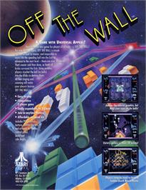 Advert for Off the Wall on the Arcade.
