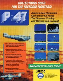 Advert for P-47 - The Phantom Fighter on the Arcade.