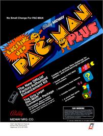 Advert for Pac-Man Plus on the Arcade.