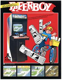 Advert for Paperboy on the Microsoft DOS.