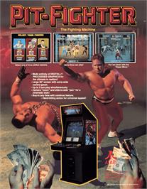 Advert for Pit Fighter on the Arcade.