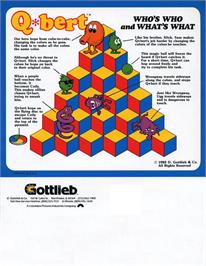 Advert for Q*bert on the Coleco Vision.