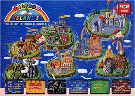 Advert for Rainbow Islands on the Commodore Amiga.