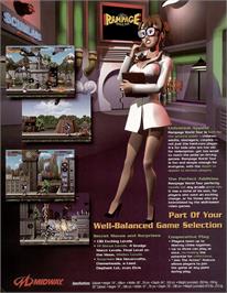 Advert for Rampage: World Tour on the Arcade.