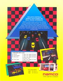 Advert for Ridge Racer on the Arcade.