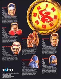 Advert for Ring Rage on the Arcade.