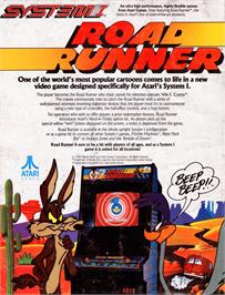 Advert for Road Runner on the Arcade.