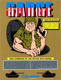 Advert for Sarge on the Arcade.