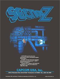 Advert for Section Z on the Arcade.