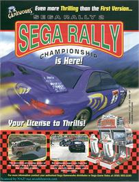 Advert for Sega Rally 2 on the Arcade.