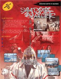 Advert for Shadow Dancer on the Arcade.