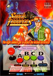 Advert for Shock Troopers on the Arcade.