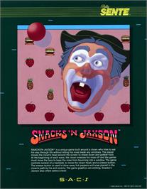 Advert for Snacks'n Jaxson on the Arcade.