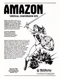 Advert for Soldier Girl Amazon on the Arcade.
