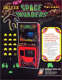 Advert for Space Invaders Deluxe on the Arcade.