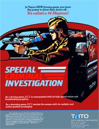 Advert for Special Criminal Investigation on the Sega Master System.