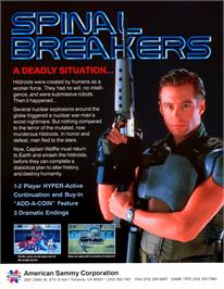 Advert for Spinal Breakers on the Arcade.