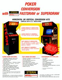 Advert for Super Draw Poker on the Arcade.